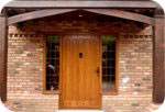 Example of solid oak front door